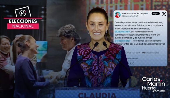 Presidentes felicitan a Claudia Sheinbaum