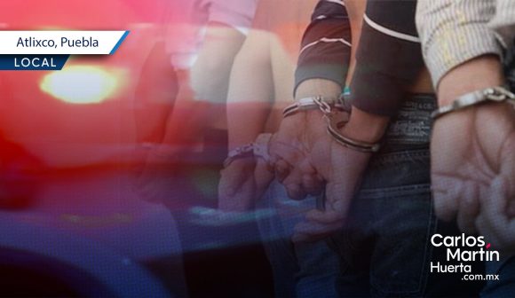 Detienen a 4 sujetos por robos en Atlixco