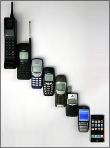 EVOLUCION TELEFONOS MOVILES