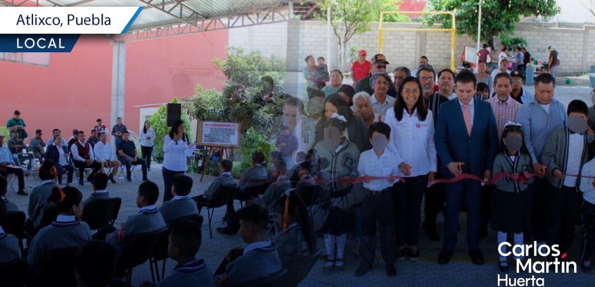 Entregan rehabilitación de espacios educativos en Atlixco