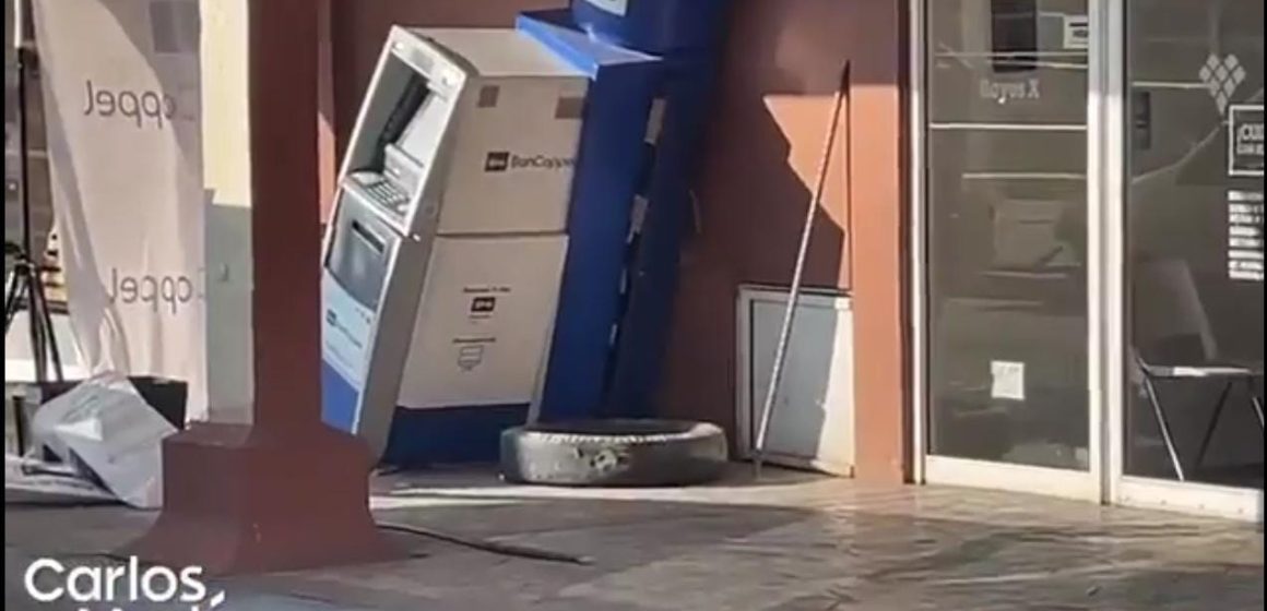 Intentan robar cajero de BanCoppel en Plaza Tolín