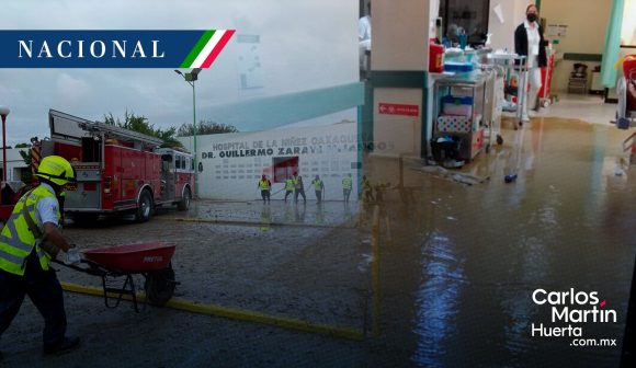 Hospital de la Niñez en Oaxaca es desalojado por inundación