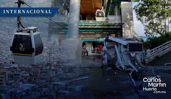 Cabina de teleférico se desploma en Medellín y muere una persona