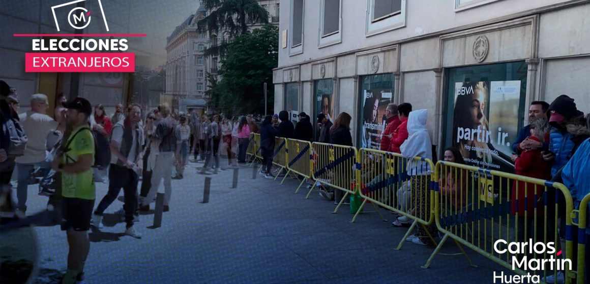 Mexicanos en el extranjero hacen largas filas y esperan horas para votar
