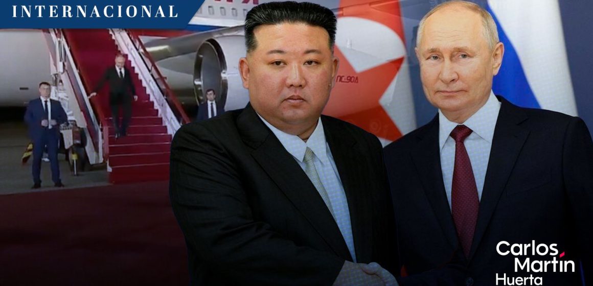 Putin llega a Corea del Norte para reunirse con Kim Jong-un