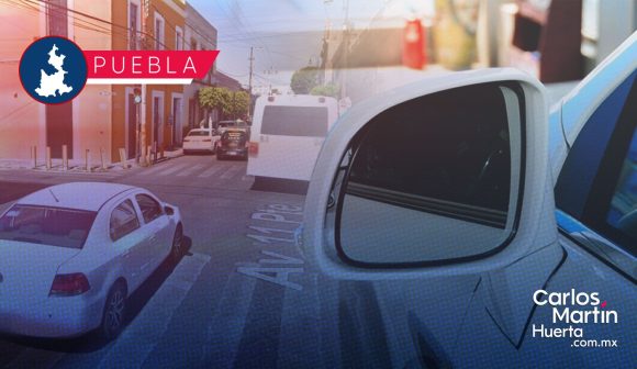 Roban espejos a vehículo en la 11 Poniente
