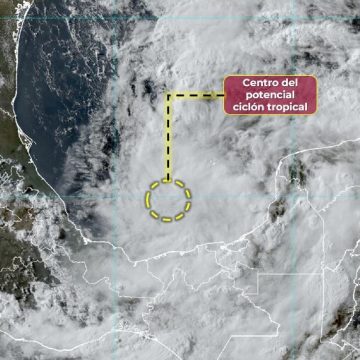 Se forma Potencial Ciclón Tropical uno frente a las costas de Campeche y Tabasco