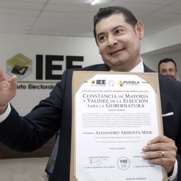 CCE felicita a Alejandro Armenta tras recibir la constancia de mayoría como Gobernador Electo de Puebla