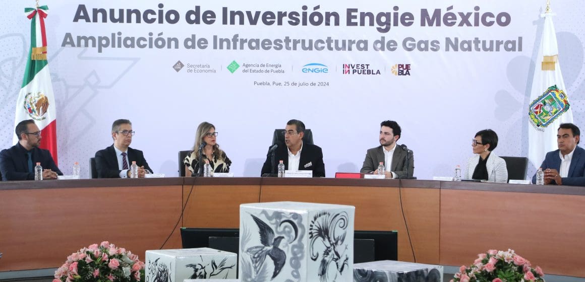 Anuncian gobierno de Puebla y Engie México inversión por mil mdp para infraestructura en gas natural