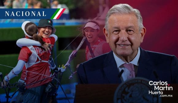 AMLO - Tiro con Arco femenil AMLO felicita a equipo femenil de Tiro con Arco por medalla en París 2024