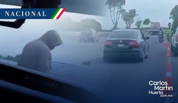 Asalto México-Pachuca (VIDEO) Padre e hijo son atacados por grabar intento de asalto en la México-Pachuca