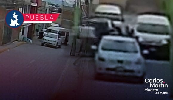 Así es como roban camioneta en San Jerónimo Caleras