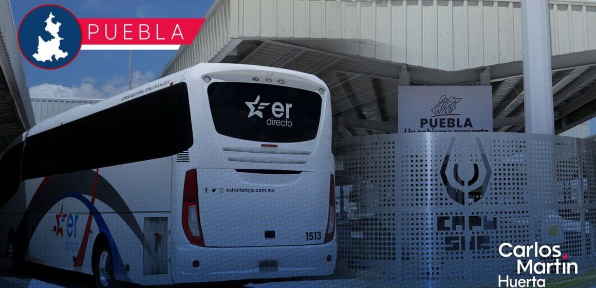 Central Camionera del Sur Puebla enfocada en destinos suburbanos: Estrella Roja