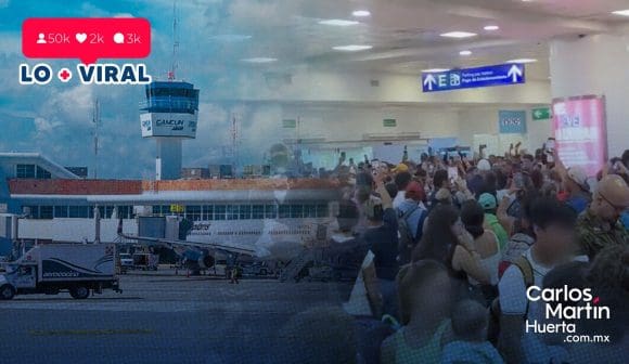 (VIDEO) Pasajeros varados en Cancún por fallo informático cantan ‘Cielito Lindo’