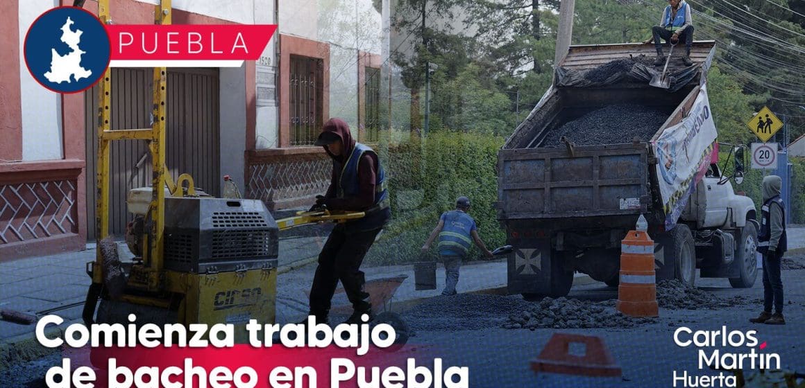 Comienzan trabajos de bacheo en Puebla; conoce donde laborarán