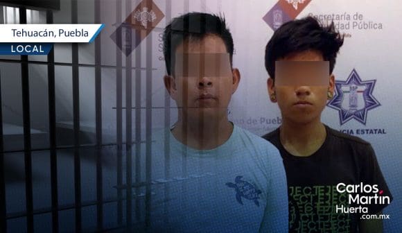 En posesión de droga y un arma detienen a dos hombres en Tehuacán