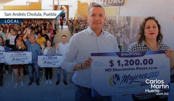 Entregan apoyos del programa Mujeres Trabajadoras con Futuro en San Andrés Cholula