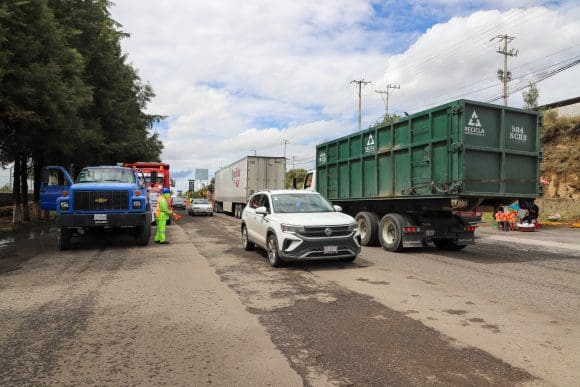 En dos meses quedará la rehabilitación de la carretera Ramal Aeropuerto en Huejotzingo