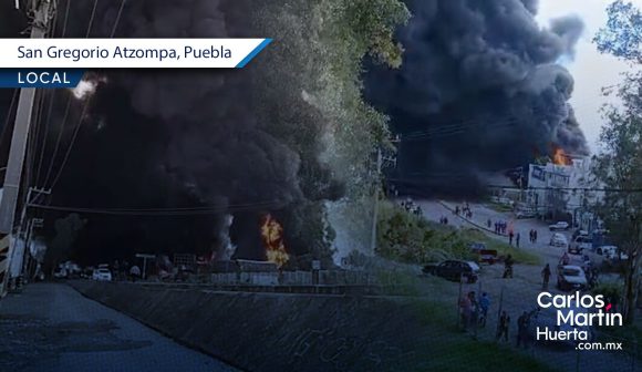 (VIDEO) Fuerte incendio se registra en Chipilo