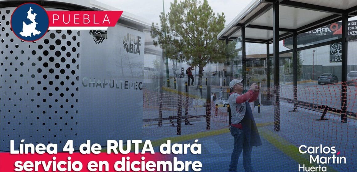 Línea 4 de RUTA dará servicio en diciembre