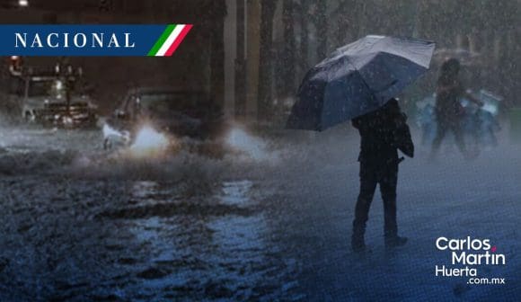 Lluvias intensas se pronostican para doce estados de México