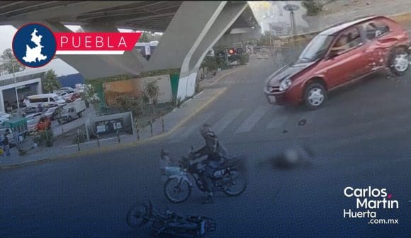 Motociclista da vuelta prohibida sobre Calzada Zaragoza; pierde dos dedos