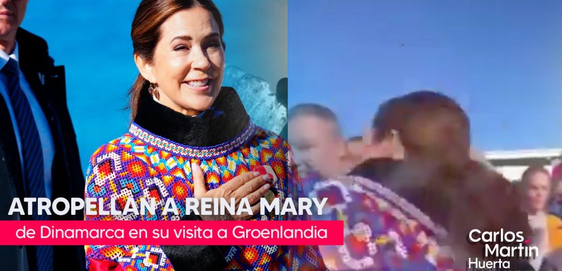 (VIDEO) Atropellan a la reina Mary de Dinamarca durante su visita a Groenlandia