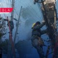 Retiran cableado en desuso de las calles de Puebla