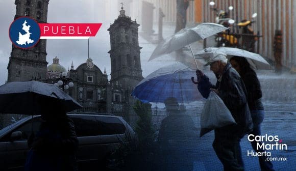 Se espera tarde lluviosa en Puebla; conoce el clima aquí