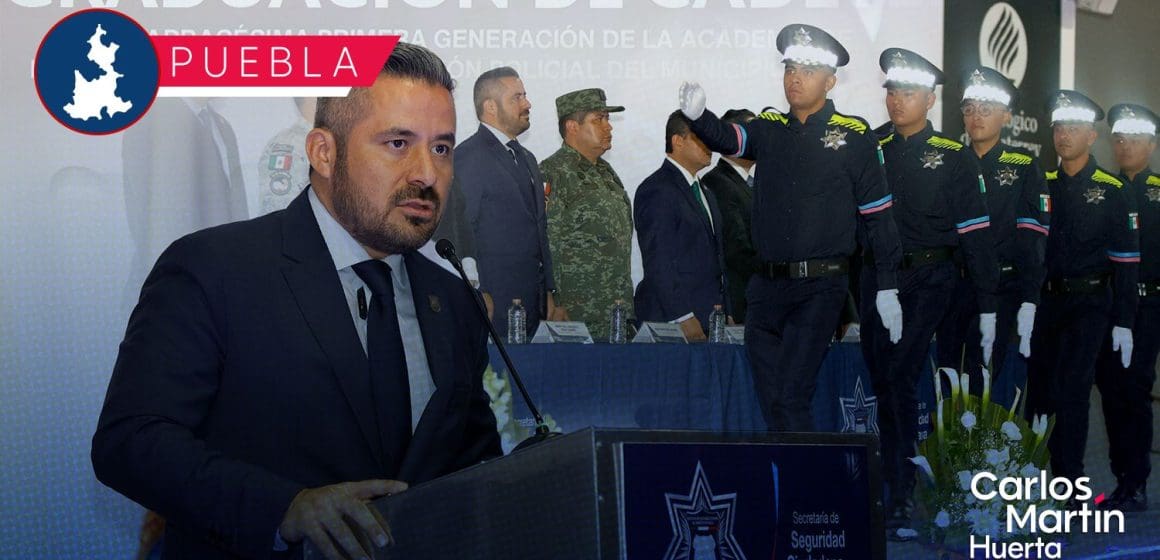 Seguridad en Puebla se refuerza con la graduación de 69 nuevos policías