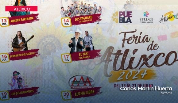 Todo listo para el arranque de la Feria de Atlixco 2024