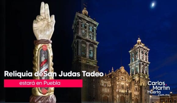 Reliquias de San Judas Tadeo estarán dos días más en Puebla