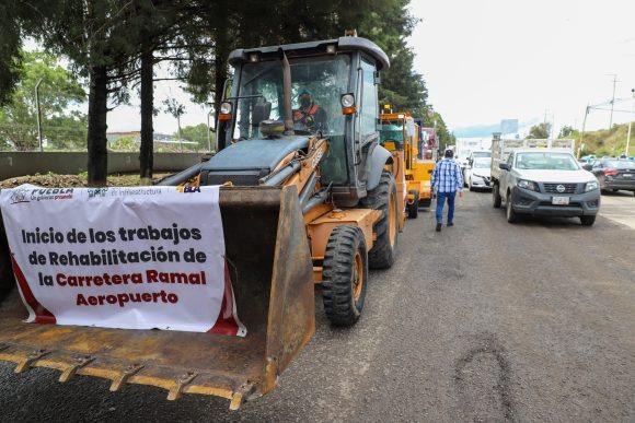 Con una inversión de 41.1 mdp inicia la rehabilitación de la carretera ramal Aeropuerto