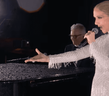 Sorprende Céline Dion en la inauguración de los Juegos Olímpicos