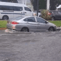 Lluvia y granizo en Puebla capital deja inundaciones de calles y caída de árboles  