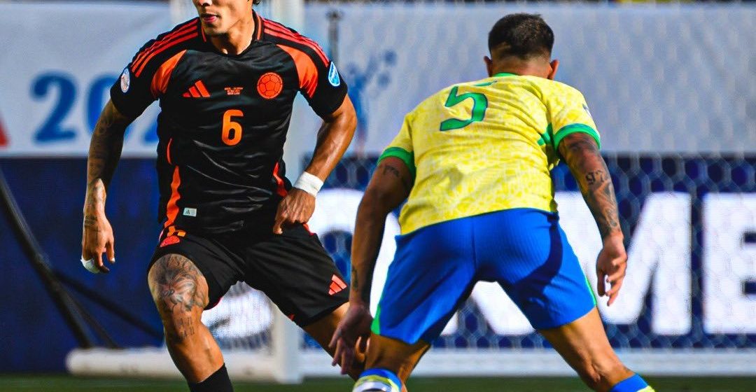 Colombia le sacó el empate a Brasil; los amazónicos se verán las caras con Uruguay en cuartos