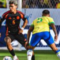 Colombia le sacó el empate a Brasil; los amazónicos se verán las caras con Uruguay en cuartos