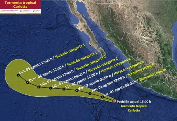 p-9591-temp2-768x527 Se forma la tormenta tropical “Carlotta” en el Pacífico mexicano