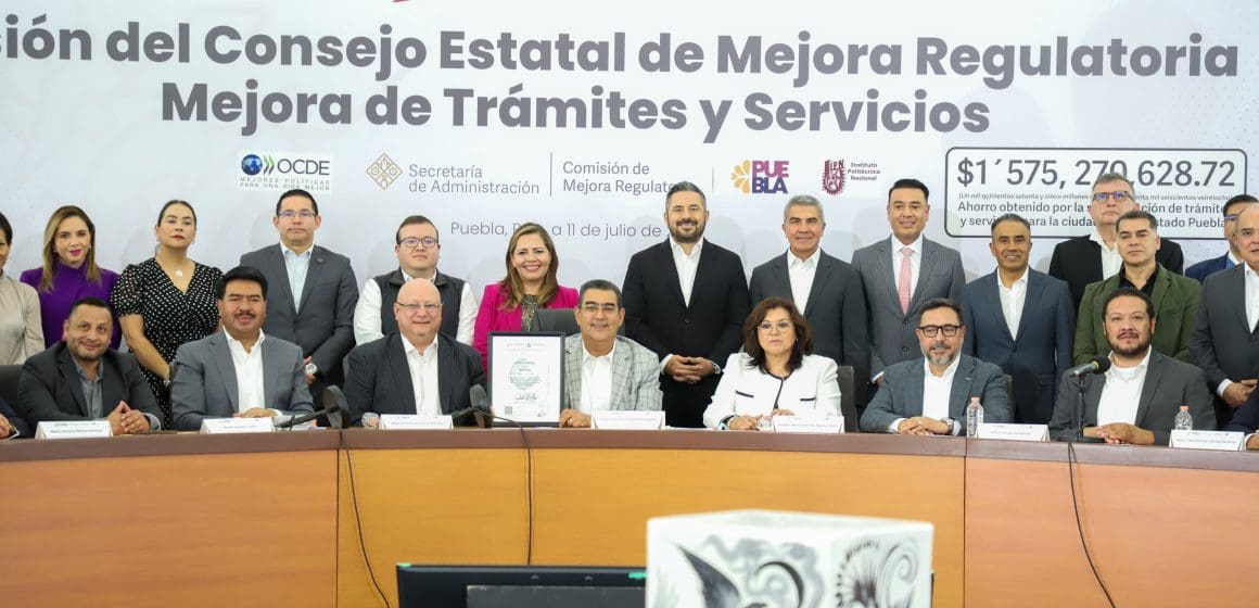 Puebla, ejemplo nacional en simplificación de trámites y mejora regulatoria