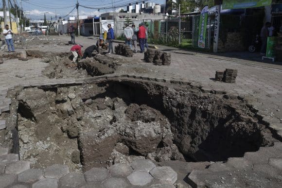 SOCAVÓN PC estatal trabaja en valoración de daños provocados por socavón