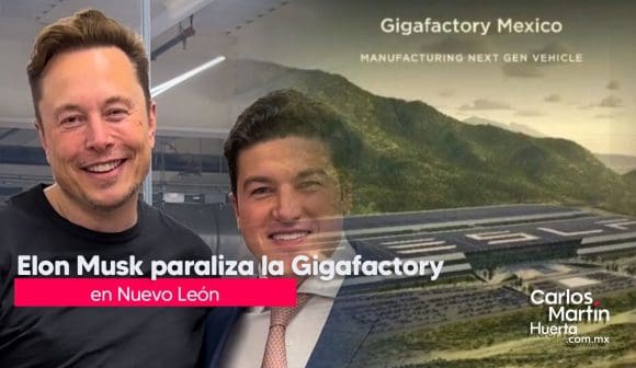 telsa Elon Musk suspende planta de Tesla en Nuevo León
