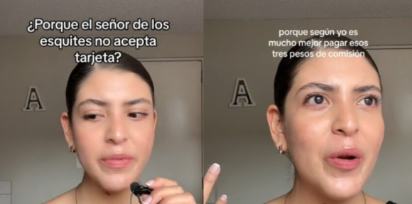 Influencer se queja por no poder comprar un esquite con tarjeta