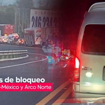 Van 18 horas del bloqueos de ejidatarios en la Puebla – México y Arco Norte