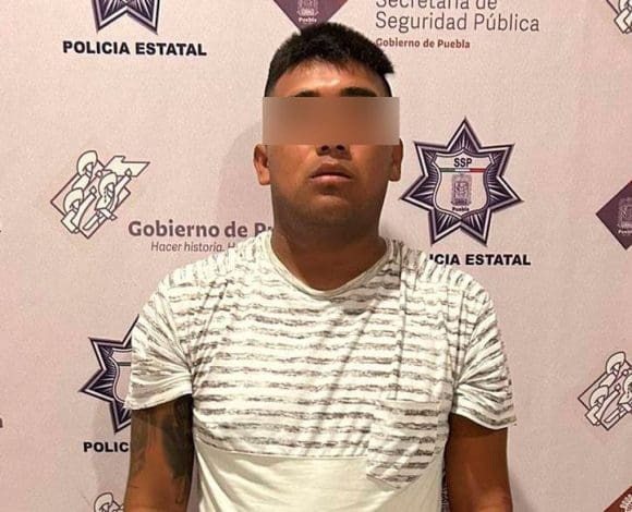 En Tehuacán, detiene Policía Estatal a “El Moreno”, presunto narcomenudista