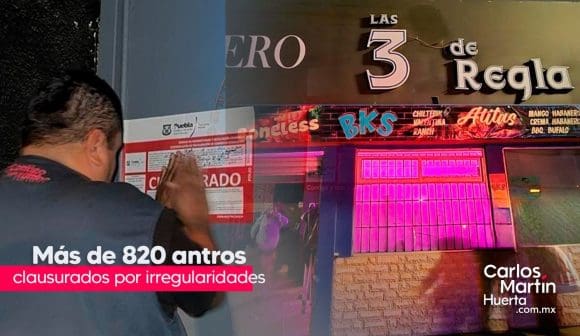 Van más de 820 antros y bares clausurados por irregulares