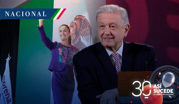 AMLO dijo estar “feliz, feliz” de que Sheinbaum reciba hoy su constancia de presidenta