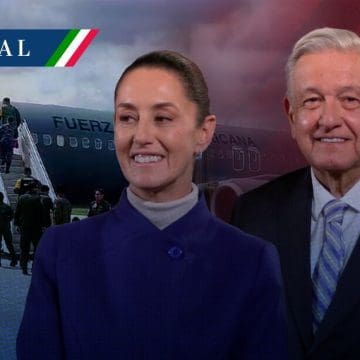 AMLO y Sheinbaum viajarán en avión de la Fuerza Aérea para su gira   