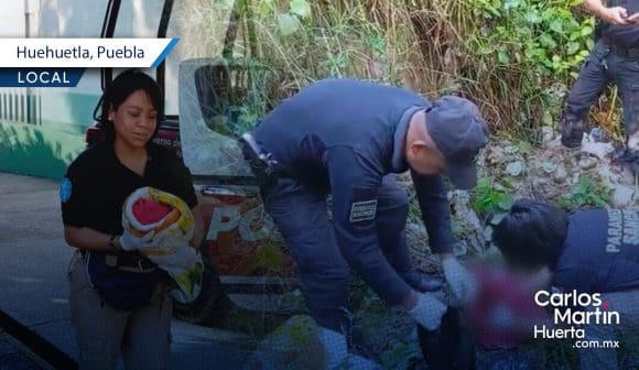 Abandonan a recién nacida en barranca de Huehuetla; pobladores la encuentran