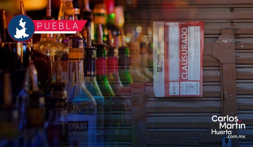 Clausuran cinco negocios por venta irregular de alcohol en Puebla