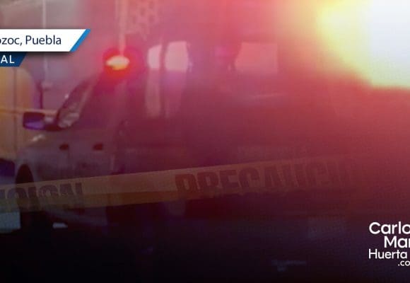 Asesinato en Amozoc: Hombre baleado por sujetos en motocicleta